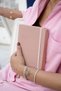 Kuka 2027 Daily Agenda A5. Flexible Cover. Elastic Band, Pockets, Pen Compartment. Colorful Edge-Dirty Pink - 3