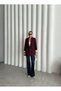 Plum Sleeve Folded Blazer Jacket - 8