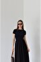 Black Vienna Pleated Dress - 3