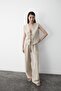 Natural 3-Lace Vest Set Muslin Set - 3