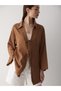 Brown 100% Cotton Linen Kimono Blouse with Lace Detail - 5
