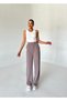 Parla Women's Lycra Velcro Closure Mink Palazzo Trousers - 8