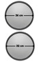 Large and Medium Size Perforated Pizza Tray Lahmacun Pita Tray 36 Cm -32 Cm 2 Pieces - 3