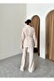 Green Shawl Collar Kimono Pants Set - 6