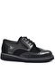 Hidra Black Patent Leather Laced Classic Boys' School Shoes - 2
