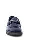 Genuine Leather Navy Blue Patent Leather Buckle Loafer Children's Classic Shoes - 4