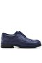 Titan Navy Blue Matte Lace-Up Men's Young School Shoes - 3