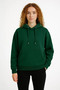 Basic Hooded Sweatshirt for Women and Men, Black and Nefti Green, Unprinted, 2-Piece Unisex Sweatshirt - 3