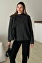 Self-Weaving Knitwear Sweater Anthracite 8266 - 5