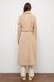 Jacket Collar Double Breasted Medium Coat Beige 3094 - 7