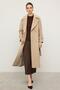 Reglan Sleeve Snap Closure Medium Length Coat Beige 3145 - 6