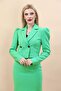 Men's Collared Drape Sleeve Short Jacket-Green - 1057100