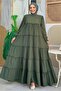 Women's Khaki Cotton Casual Dress t 3206