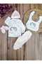 5-Piece Hospital Discharge Newborn Pink 100% Cotton Special Design Embroidered Baby Girl Seasonal Gift - 2