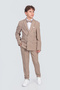 Boy's Striped Jacket Shirt Pants Bow Tie Suit Te.1001Y - 2