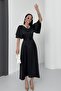 Lisa Women's Satin Evening Dress Black - 3