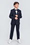Boy's Striped Jacket Shirt Pants Bow Tie Suit Te.1001Y - 2