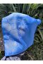 Women's Hijab Silky Cotton Jacquard g Pattern Shawl*Indigo - 4