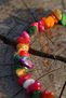 Mother of Pearl Aura Colorful Natural Broken Stone Full Loop Bracelet - 3