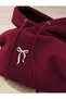 Women's Luxury Hoodie with Simple Print - 2