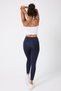 Women's High Waist Effective Sports and Daily Leggings Navy Blue - 4