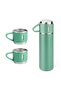 6004 Stainless Steel Thermos Set with Mug and Cup 500 ml - Green