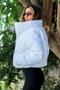 Women's White Waterproof Trend Zip-Up Short Puffer Bomber Jacket - 4