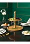 Two Tier Bamboo Presentation Rack - Cookie Rack Treat Breakfast Presentation Rack - 2 Tier Bamboo Presentation Rack Round - 4