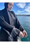 Hijab Stylish and High Quality Dubai Silk Shawl Abaya Ferace Gray Tassel Detailed Length 150 cm - 5