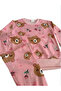 Girl's Bear Printed Pink 100% Cotton Seasonal Set - 3