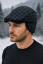 Eared Stamped Cap Hat