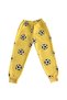 Boy's Soccer Ball Printed Yellow Seasonal Pjamas Suit - 5