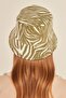 Zebra Patterned Mint Wool Bucket Women's Hat - 3