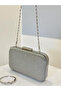 Silver Gray Color Glitter Wire Wrapping Women's Evening Dress Bag - 6