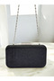 Black Color Glitter Wire Break Women's Evening Dress Bag - 5