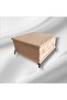خشب - خام MDF - مجوهرات منقوشة - مكياج - إكسسوارات - متعددة الأغراض - صندوق ديكور مربع بأرجل - 4