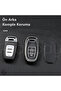 Audi Compatible A1, A3, A4, A5, A6, A7, A8, Q3, Q5, Q7, S4, S5, S6, S7, S8, R8, Tt Silver Edge Tpu Key Case Cover (White) - 4