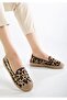 Feles Espadril Women's Ballet Shoes Leopard - 4