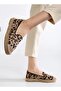 Feles Espadril Women's Ballet Shoes Leopard - 3