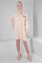 BEAD EMBROIDERY DETAILED SCARF COLLAR TUNIC 43530