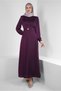 CYCLING NECK BELTED STRAIGHT DRESS 43780