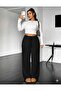 Women's Black Baggy Sweatpants - 2