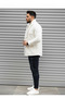 Unisex Regular Fit Pocket Detailed Buttoned Plush Jacket - 2