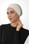 Breathable Mesh Air Conditioned Bonnet – Seamless Front, Cream Color for Daily and Sports Use - 4
