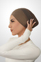 Breathable Mesh Air Conditioned Bonnet – Seamless Front, Mink Color for Daily and Sports Use - 4