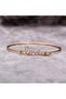 Trendy 4-Piece Minimalist Bracelet Set Gold Plated Alloy & Crystal - 5