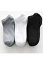 Unisex 10 Pairs Cotton Seamless White Booties Socks - 3
