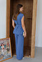 Women's Belted Vest Palazzo Linen Suit 1097 - 4