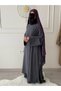 Viscose Cupra Double Skirt Suit Casual Dress Ferace