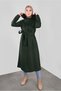 Coat with Belt and Fur Detail 90122 - 2